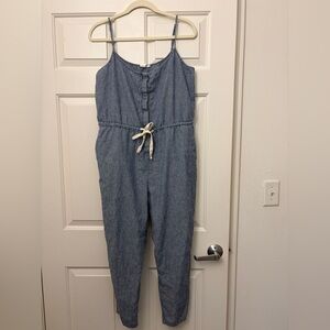 GAP Blue Striped Jumpsuit